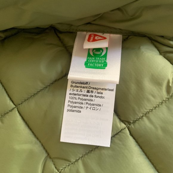 NWT J. Crew Faded Pistachio Puffer Jacket Coat with PrimaLoft, sz Med - Picture 6 of 8